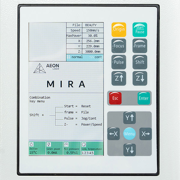 LCD DISPLAY FOR LASER